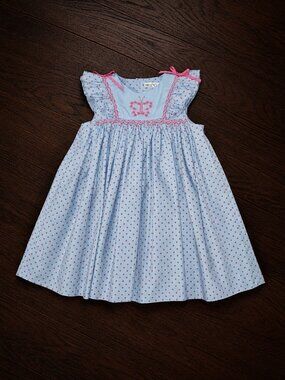 Petit Ami Smocked Butterfly Dress Size 18m